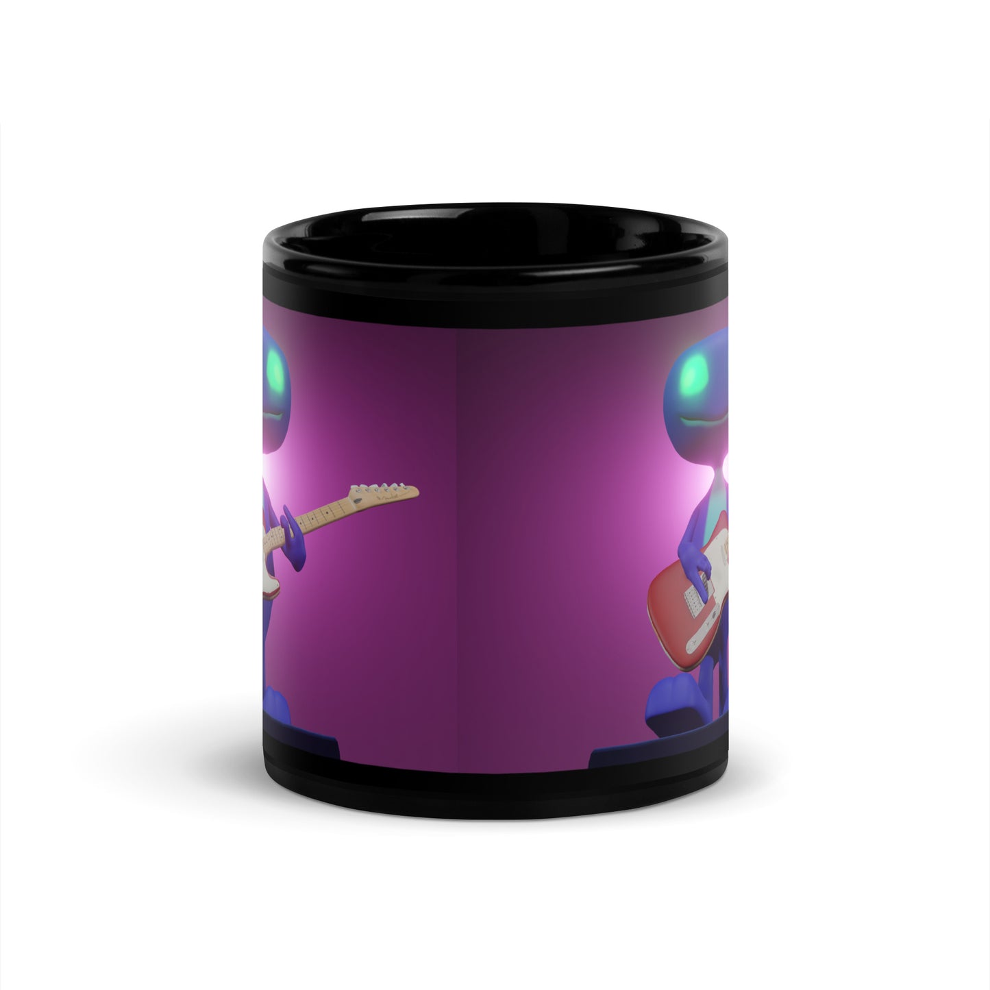 Thid Rocking Out Black Glossy Mug