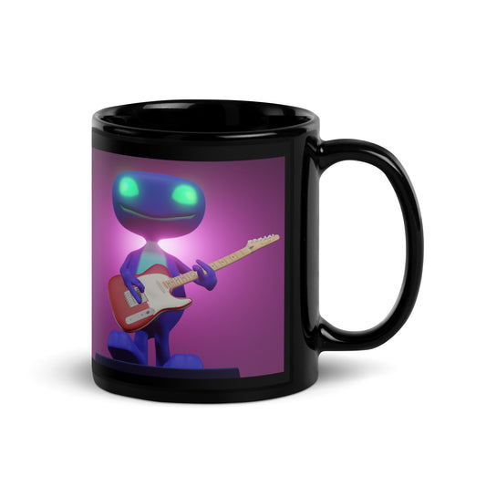 Thid Rocking Out Black Glossy Mug