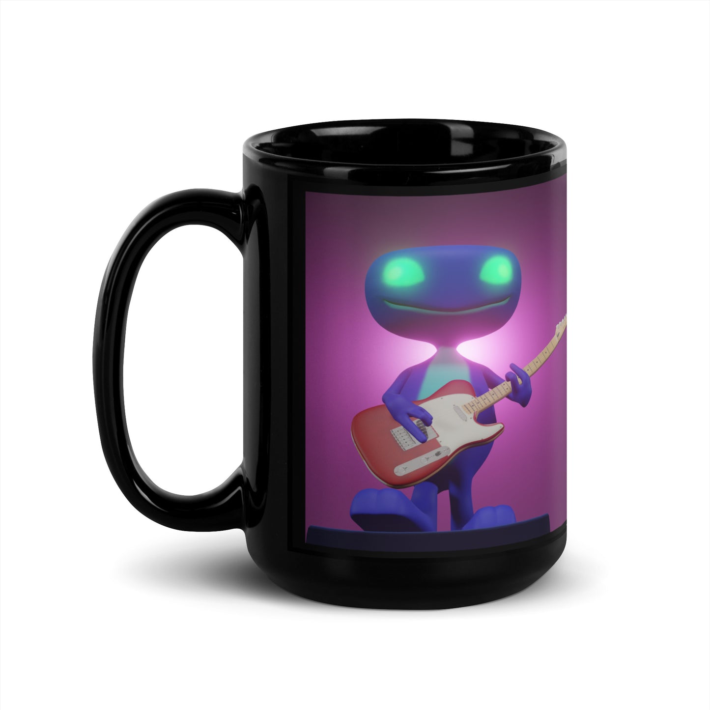 Thid Rocking Out Black Glossy Mug