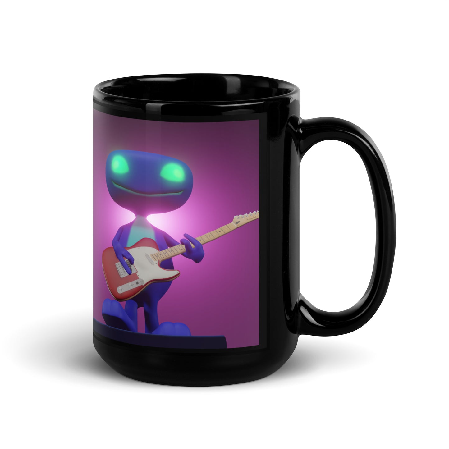 Thid Rocking Out Black Glossy Mug